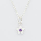 amethyst flower necklace