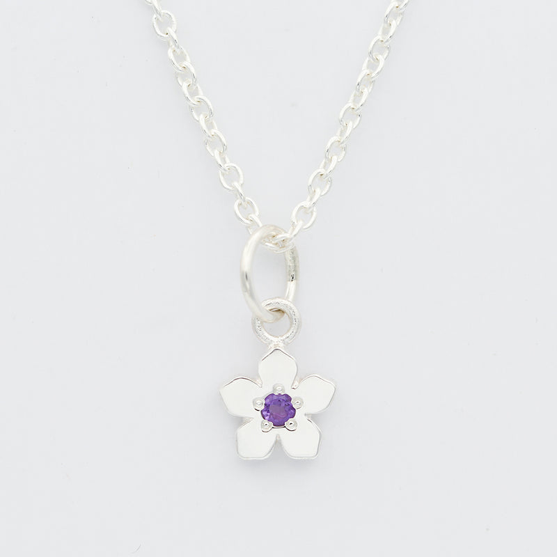amethyst flower necklace