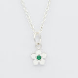 emerald flower necklace