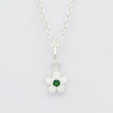 October birthstone flower necklace