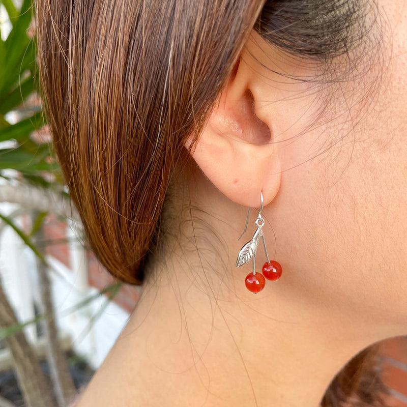 cherry earrings