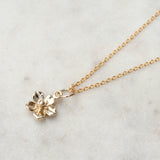 forget me not flower necklace gold