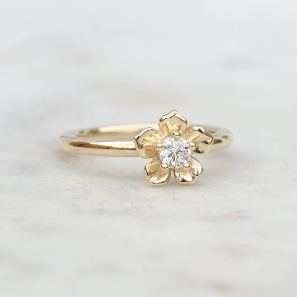 forget me not diamond ring