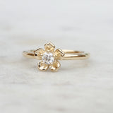 forget me not flower engagement ring