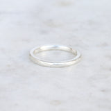 hammered ring sterling silver