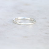 silver hammered ring