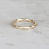 gold hammered ring