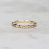 leaf wedding ring