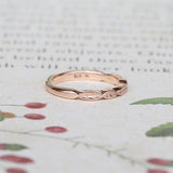 leaf wedding ring