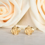 rose stud earrings