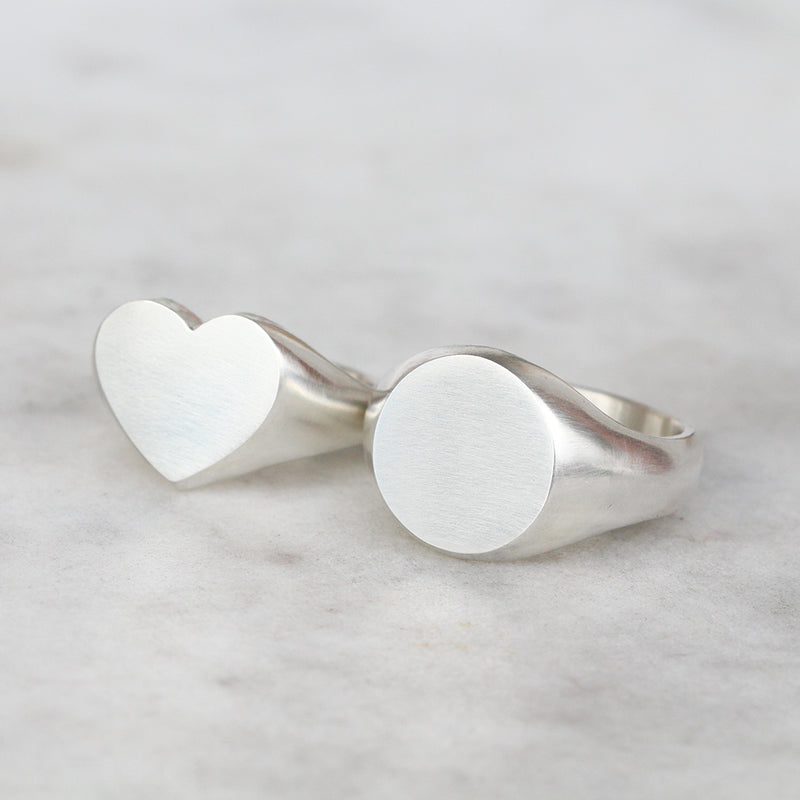 silver signet rings