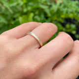 Silver Fern Ring/ Yellow Gold