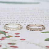 Silver Fern Ring/ White Gold