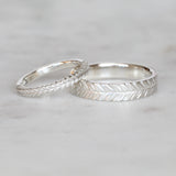 silver fern wedding bands
