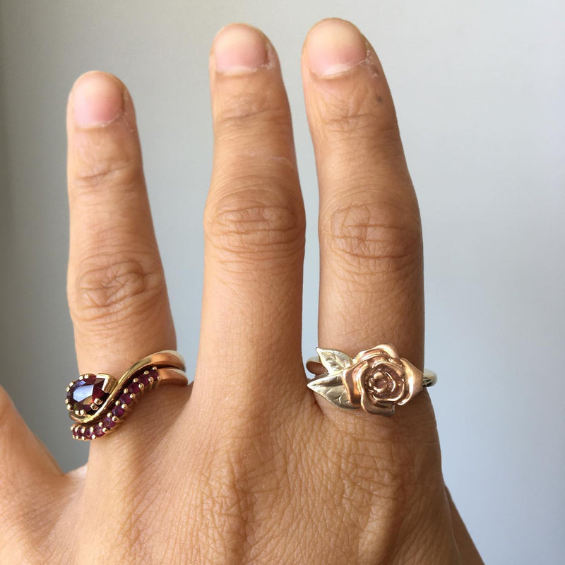 rose ring in rose gold