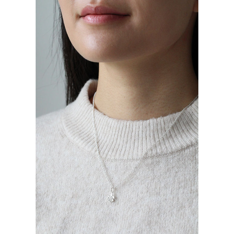 cherry blossom pendant silver