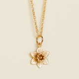 daffodil necklace gold