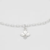 hydrangea flower bracelet sterling silver