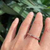 rose gold leaf ring