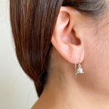lily of the valley earrings silver