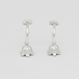 lily of the valley hoop earrings