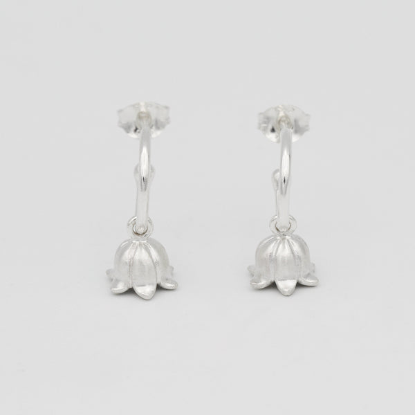 lily of the valley hoop earrings