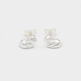 silver rabbit earrings