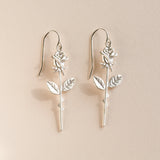rose earrings