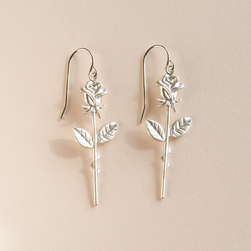 rose earrings