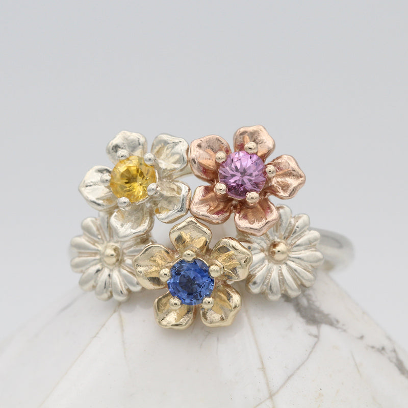 flower bouquet engagement ring