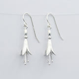 tree fuchsia flower earrings. NZ native flower earrings